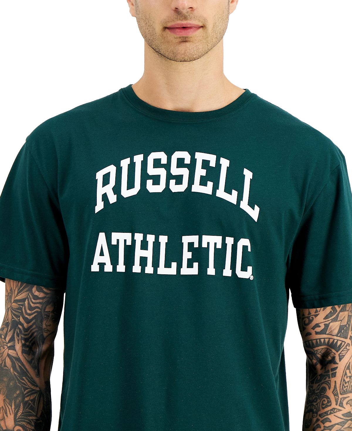 Russell Athletic Archie Logo Graphic T-shirt Pine Green