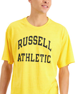 Russell Athletic Archie Logo Graphic T-shirt Yellow Glo thumbnail 3
