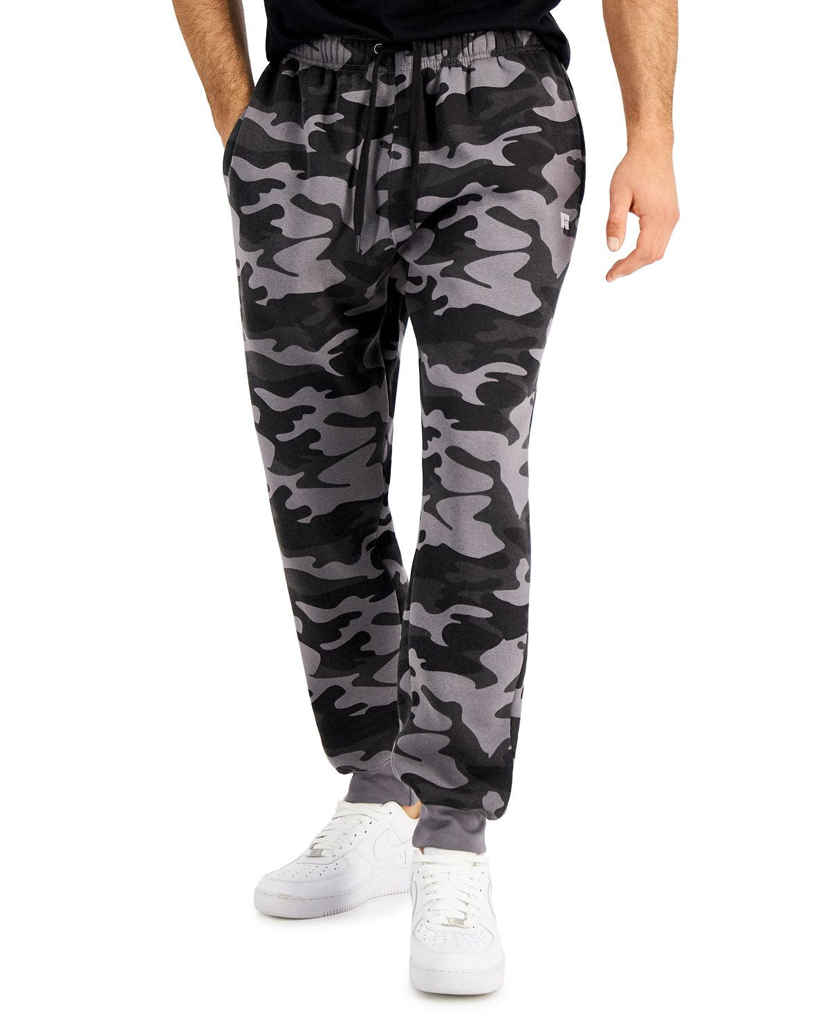 Russell Athletic Club Camo Joggers Black Camo