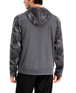 Russell Athletic Dot-camo Colorblocked Fleece Hoodie Gravel thumbnail 2