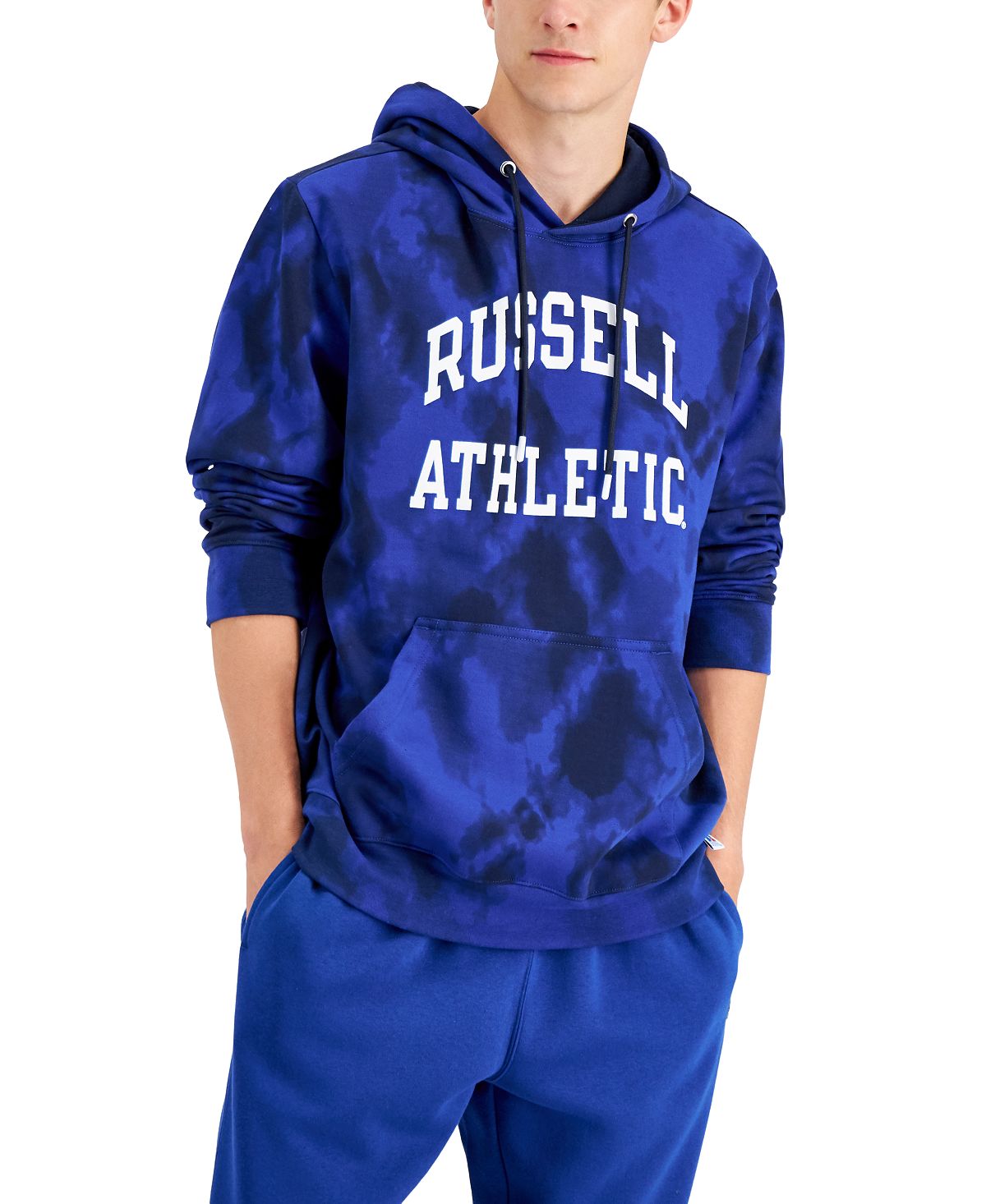 Russell Athletic Groovy Tie-dyed Hoodie Royal