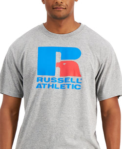 Russell Athletic Lawrence Logo Graphic T-shirt Grey Heather thumbnail 3