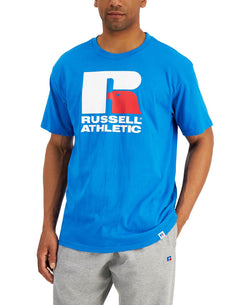 Russell Athletic Lawrence Logo Graphic T-shirt True Blue thumbnail 1