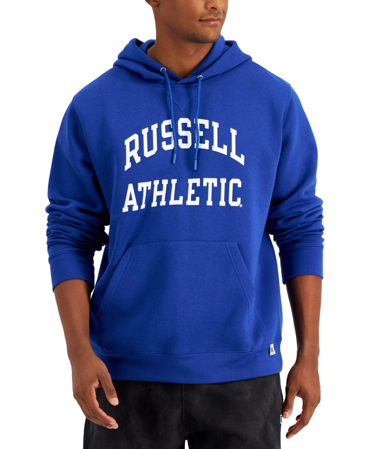 Russell Athletic Men's Archer Logo-Print Fleece Hoodie