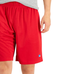 Russell Athletic Mesh Performance 9" Shorts Red Coast thumbnail 2