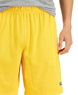 Russell Athletic Mesh Performance 9" Shorts Yellow Saffron thumbnail 3