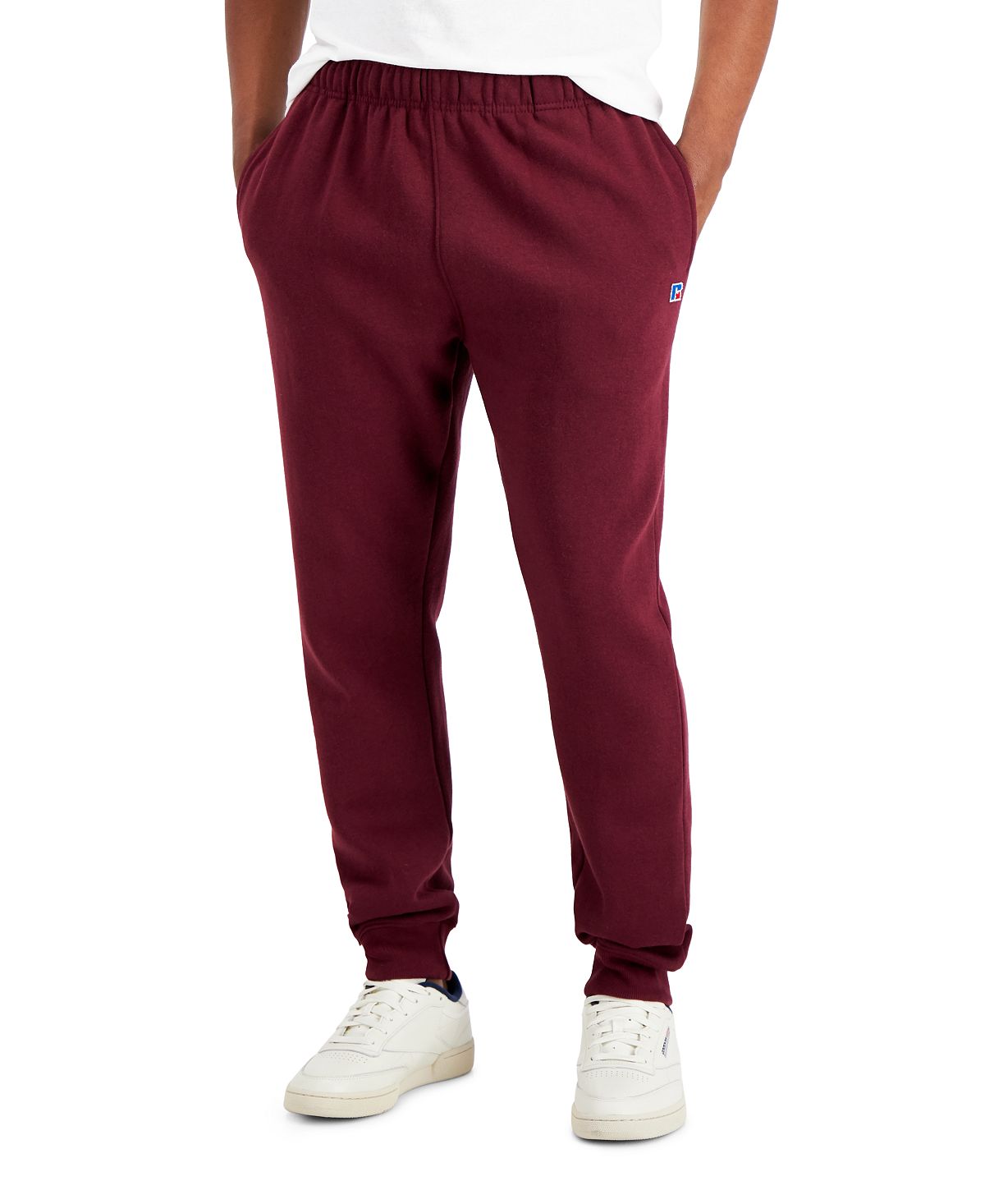 Russell Athletic Solid Fleece Joggers Maroon