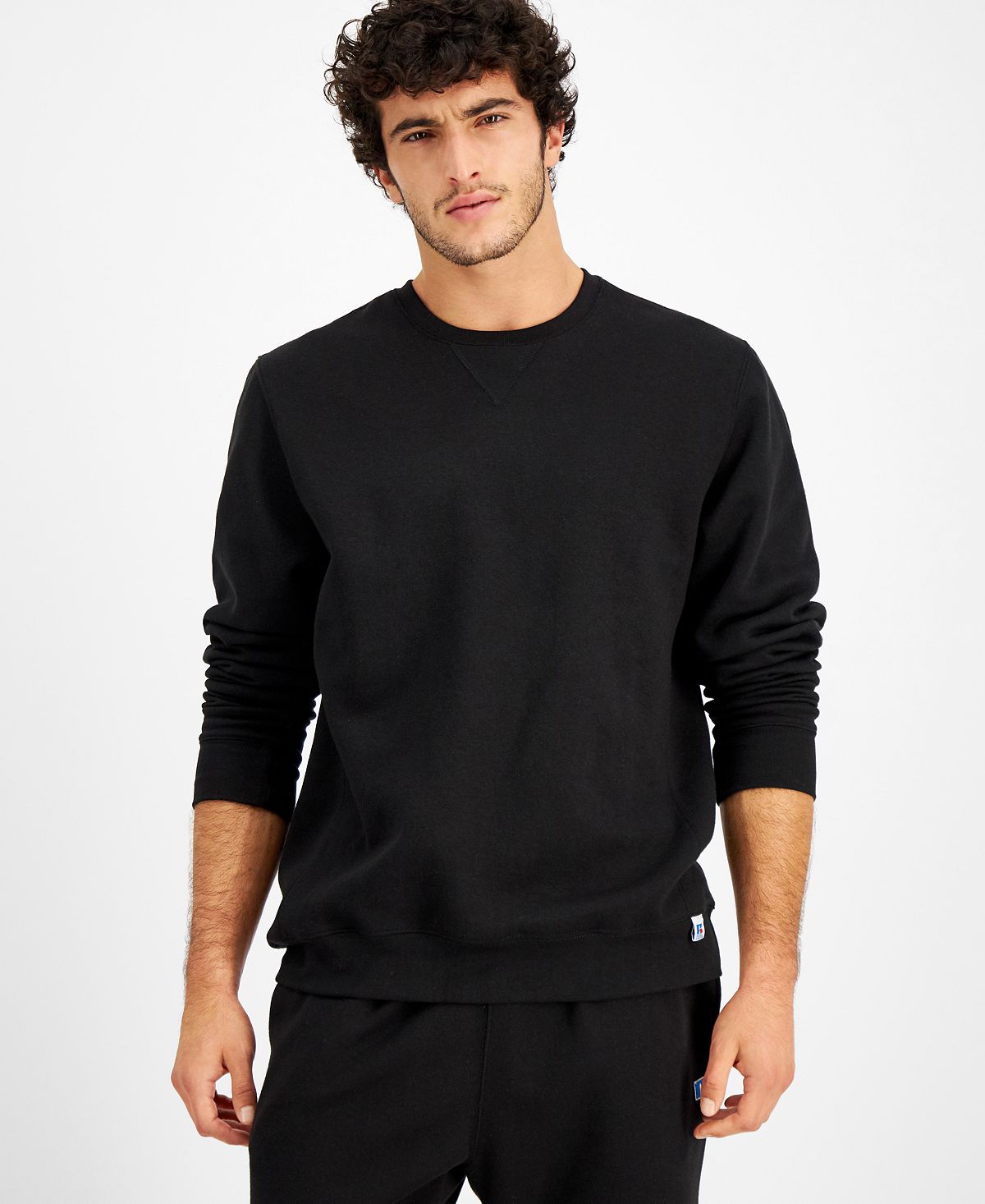 Russell Athletic Solid Fleece Sweatshirt Black