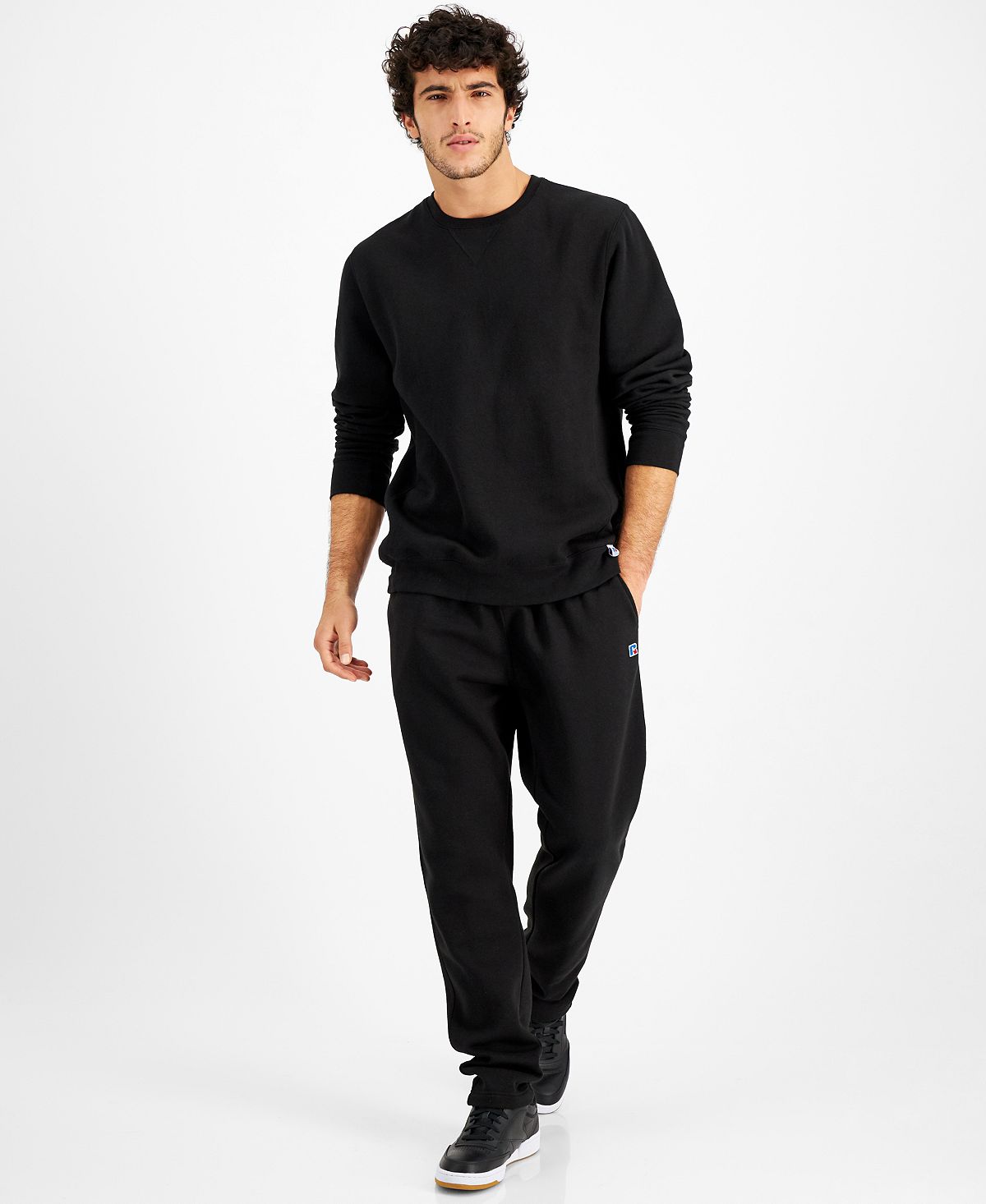 Russell Athletic Solid Fleece Sweatshirt Black