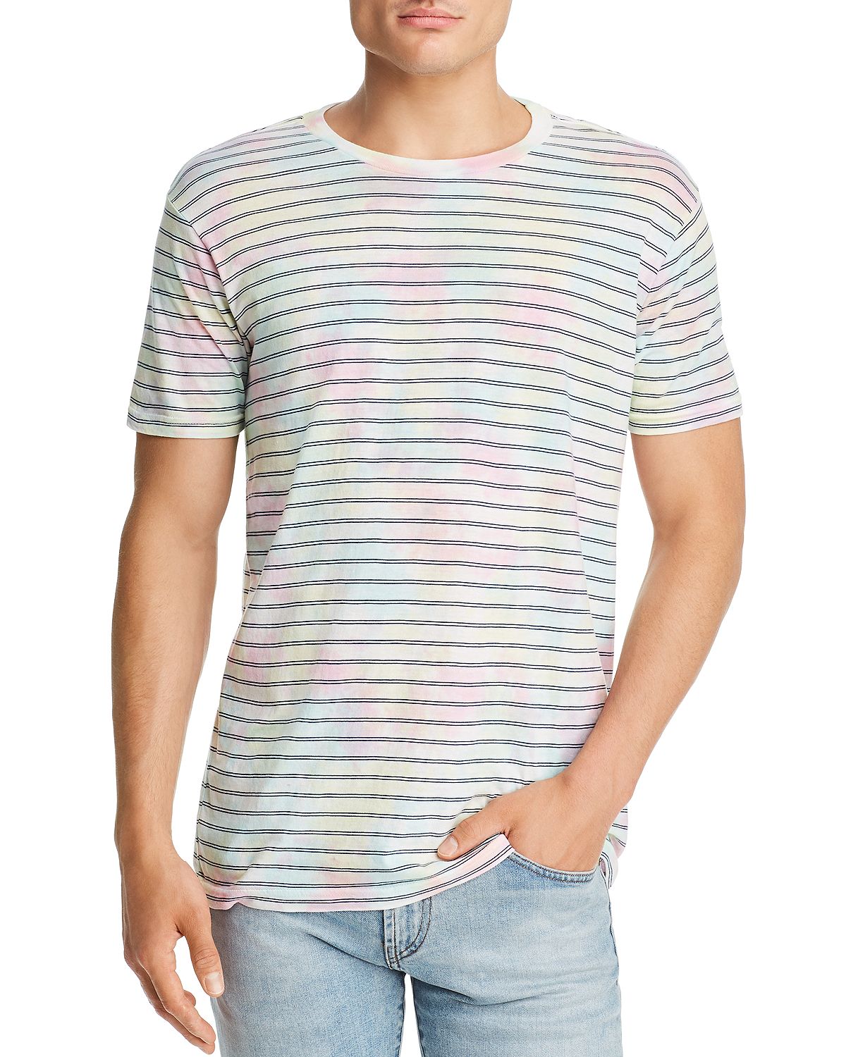 Rvca Automatic Tie-dyed Striped Tee Multi