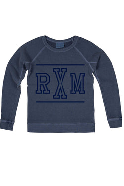 Rxmance Denim Blue RXM Ten Crew Sweatshirt thumbnail 2