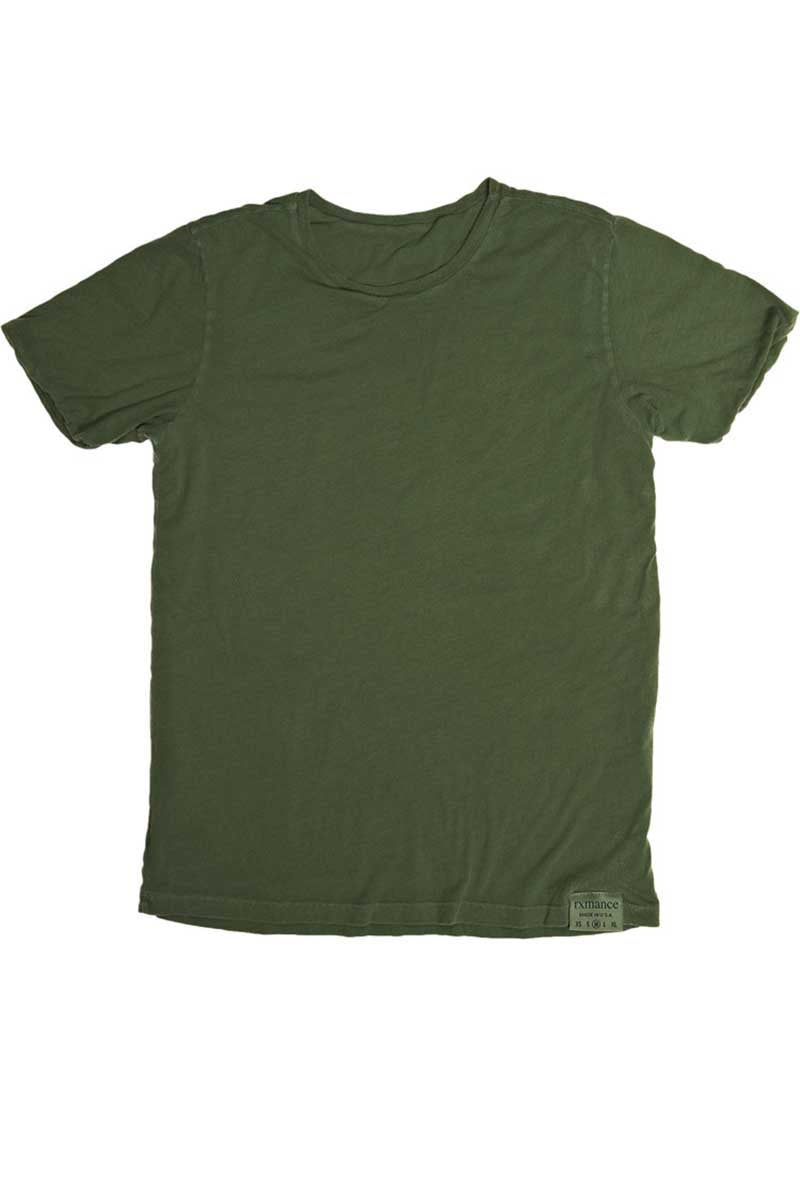 Rxmance Forest Green Reversible Crew Tee
