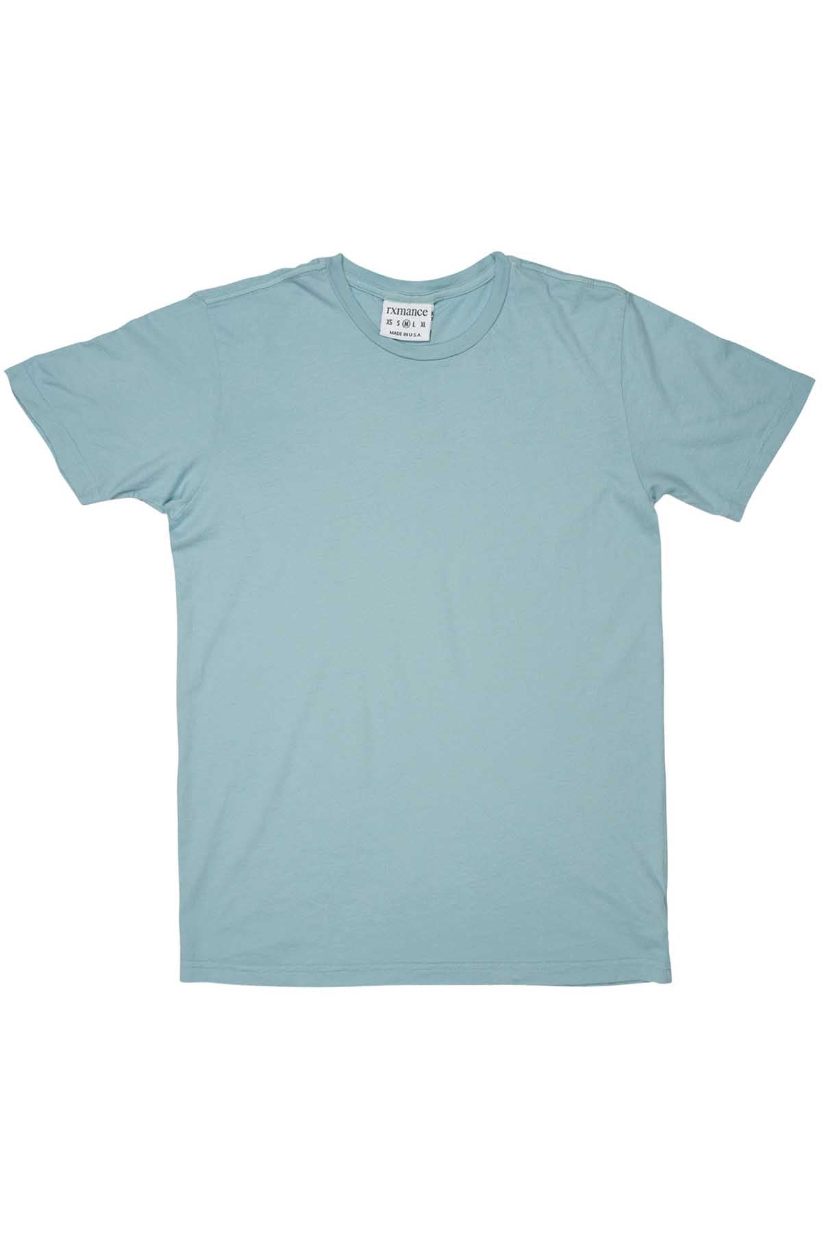 Rxmance Unisex Aqua Blue Crew Neck Tee