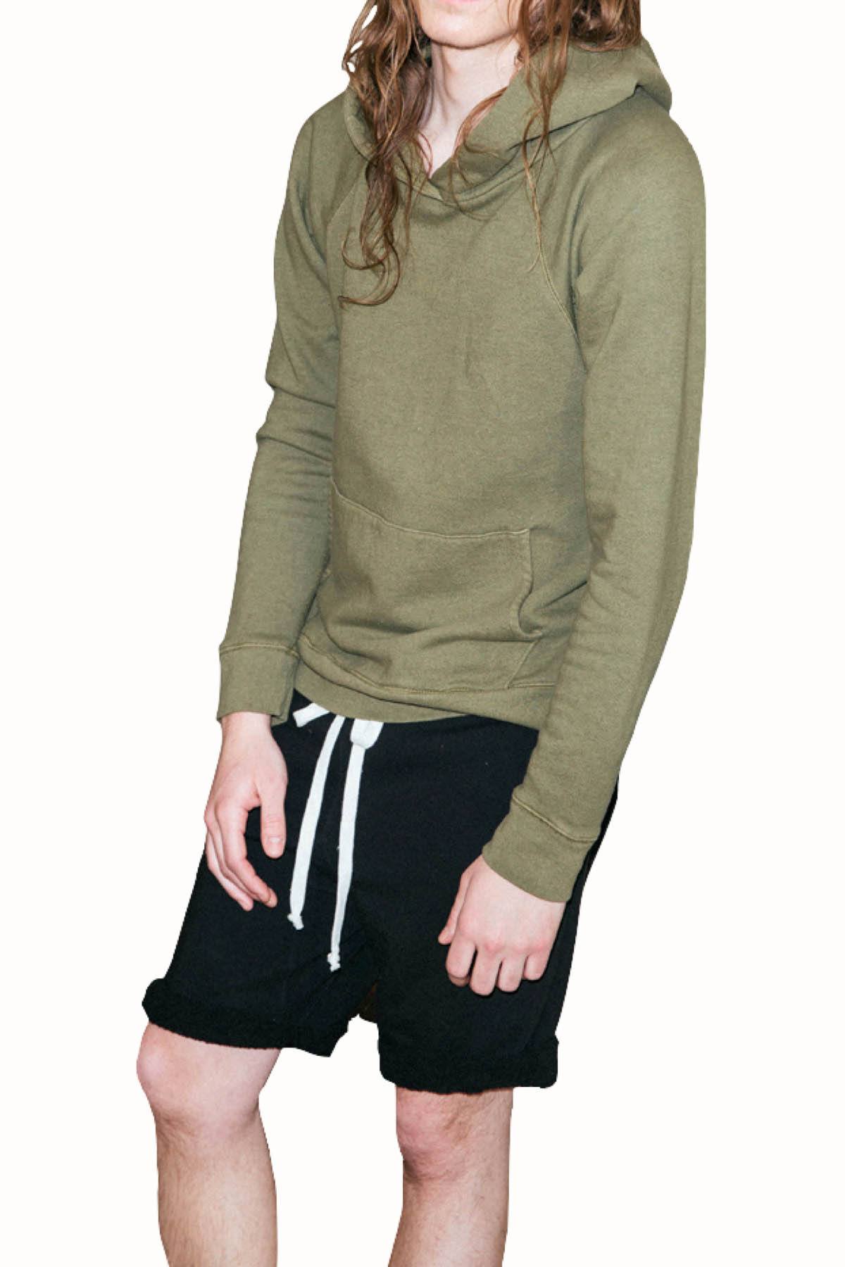 Rxmance Unisex Army Green Hooded Sweatshirt