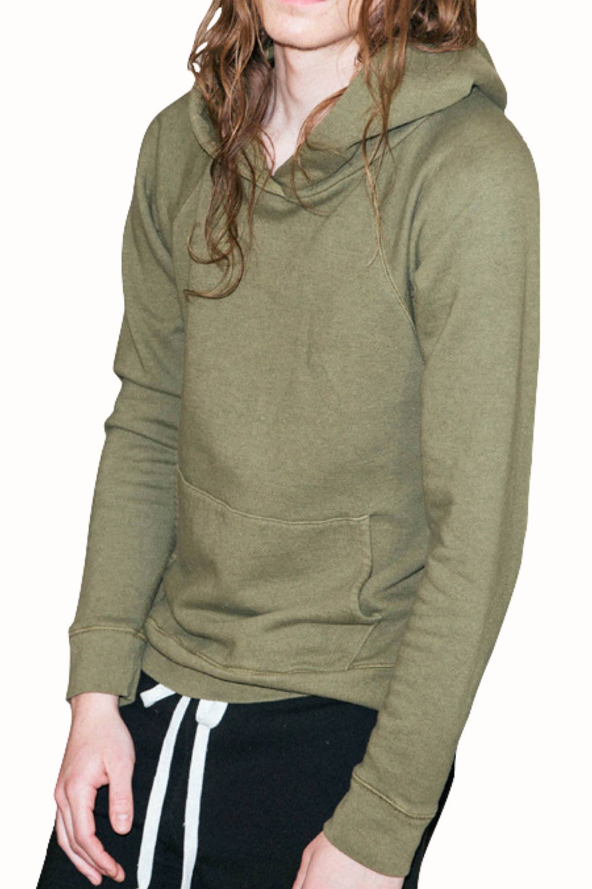 Rxmance Unisex Army Green Hooded Sweatshirt