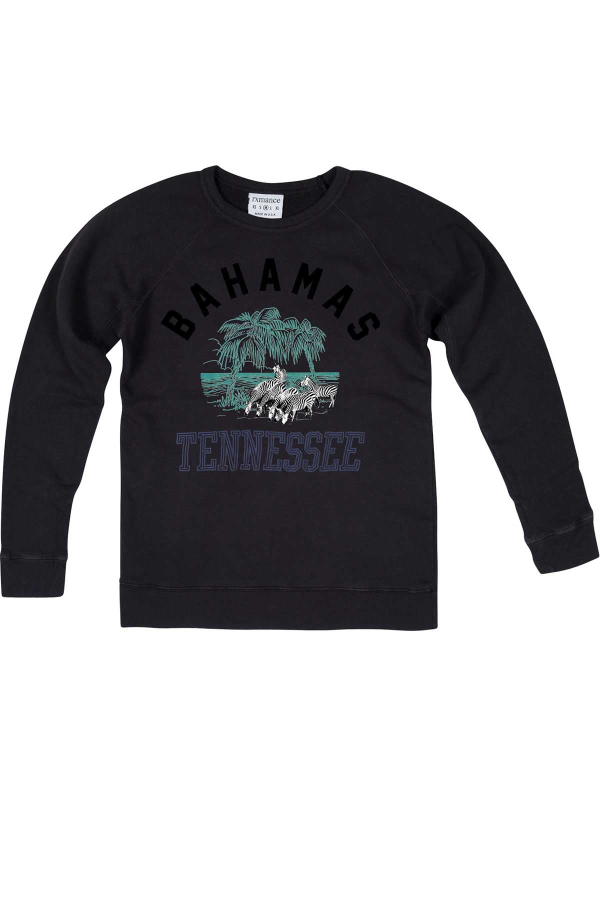 Rxmance Unisex Black Bahamas Tennessee Sweatshirt