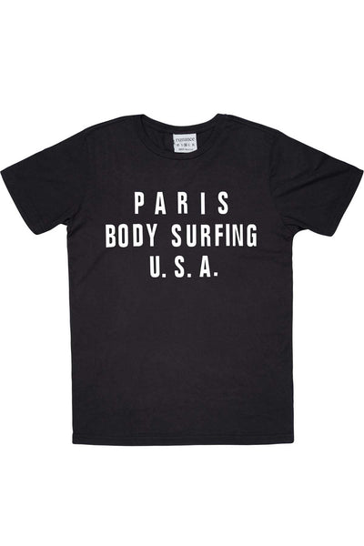 Rxmance Unisex Black 'Body Surfing' Tee