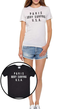 Rxmance Unisex Black 'Body Surfing' Tee thumbnail 4