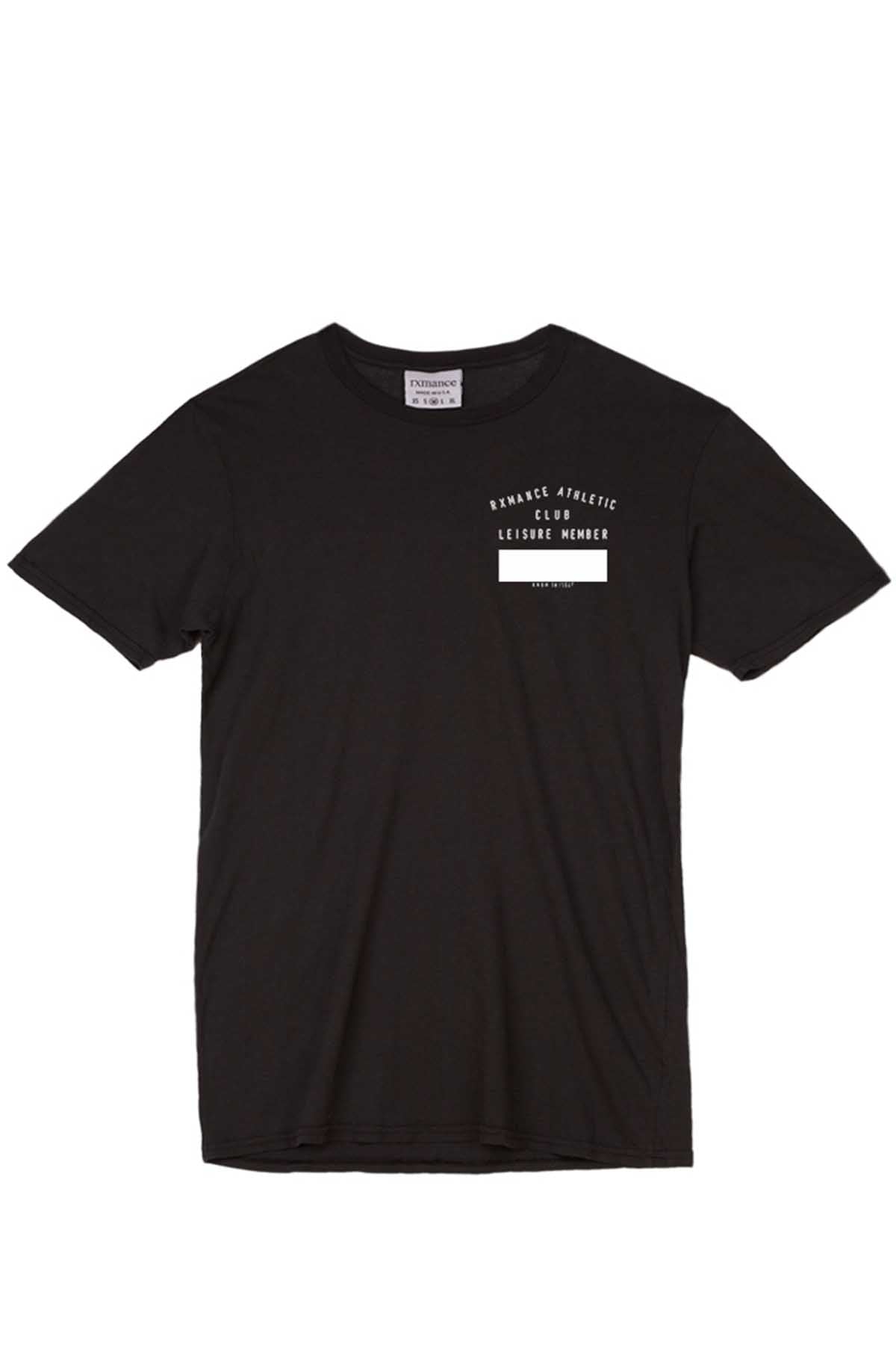 Rxmance Unisex Black Club Crew Tee