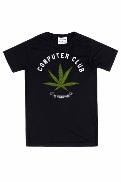 Rxmance Unisex Black 'Computer-Club' Tee