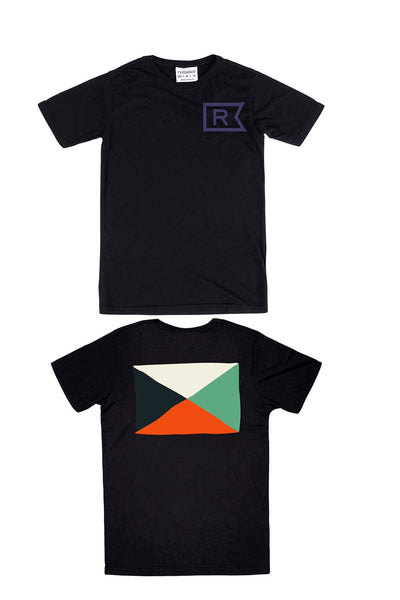 Rxmance Unisex Black Front/Back 'Flag' Tee