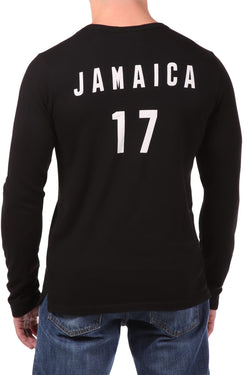 Rxmance Unisex Black Jamaica Loose-Knit Long-Sleeve Tee thumbnail 4