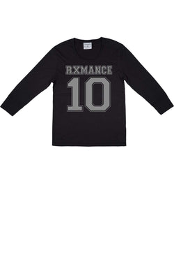 Rxmance Unisex Black Jersey 3/4-Sleeve Lounge Tee thumbnail 2