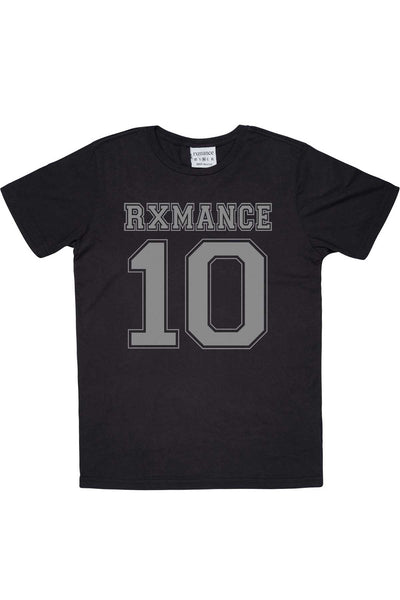 Rxmance Unisex Black 'Jersey' Tee