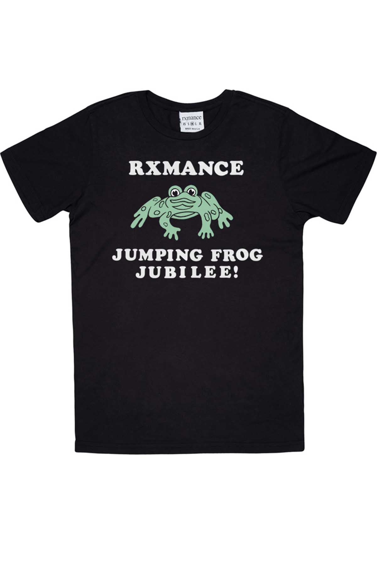 Rxmance Unisex Black 'Jumping Frog' Tee