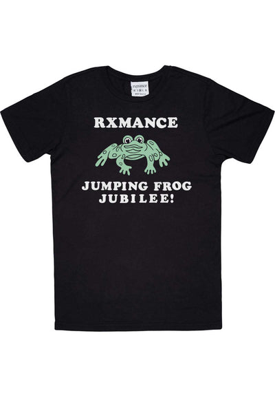 Rxmance Unisex Black 'Jumping Frog' Tee