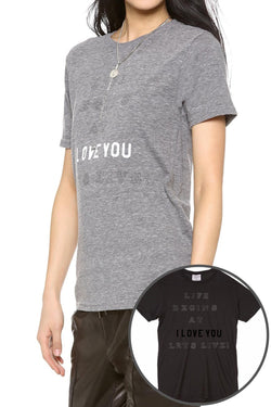 Rxmance Unisex Black 'Lets Live' Tee thumbnail 3