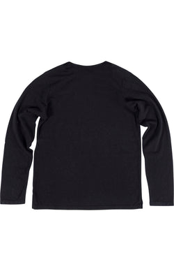 Rxmance Unisex Black Loose-Knit Long-Sleeve Tee Shirt thumbnail 2