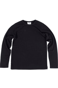 Rxmance Unisex Black Loose-Knit Long-Sleeve Tee Shirt thumbnail 1
