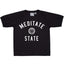Rxmance Unisex Black Meditate State Loose-Knit Short-Sleeve Tee