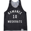 Rxmance Unisex Black Muskrats Basketball Mesh Tank