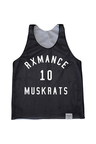 Rxmance Unisex Black Muskrats Basketball Mesh Tank