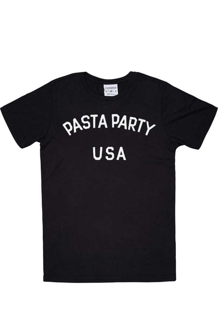Rxmance Unisex Black Pasta Party Crew Tee