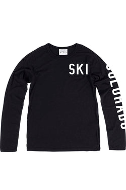 Rxmance Unisex Black Ski Long Sleeve Tee thumbnail 1