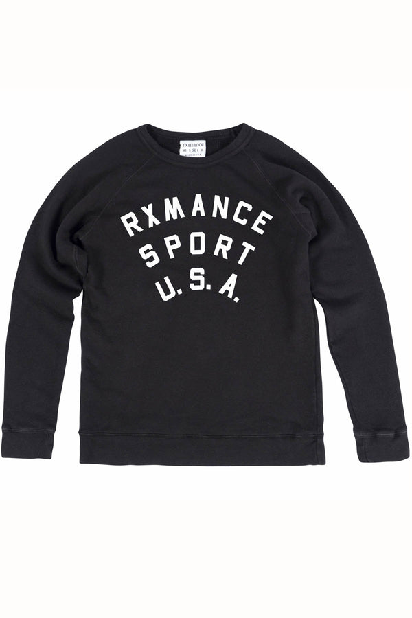 Rxmance Unisex Black 'Sport' Sweatshirt