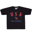 Rxmance Unisex Black USA Aerobics S/S Sweatshirt