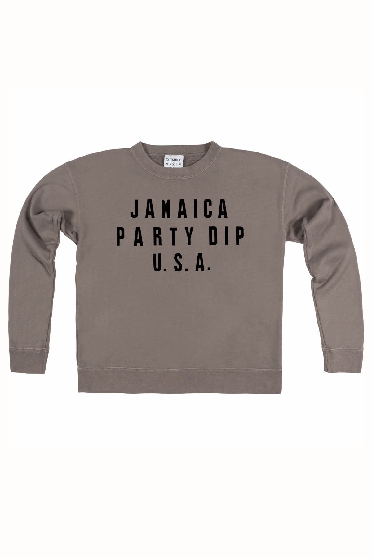 Rxmance Unisex Dark Grey Party Dip French Terry Sweatshirt