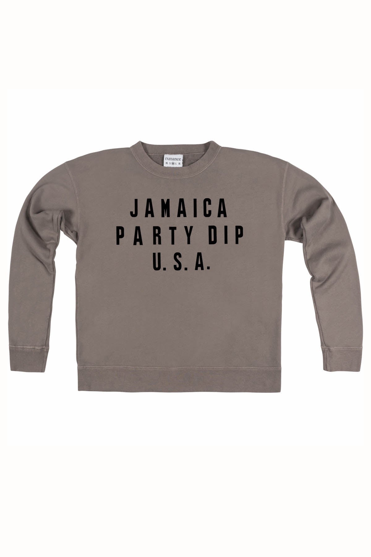 Rxmance Unisex Dark Grey Party Dip French Terry Sweatshirt