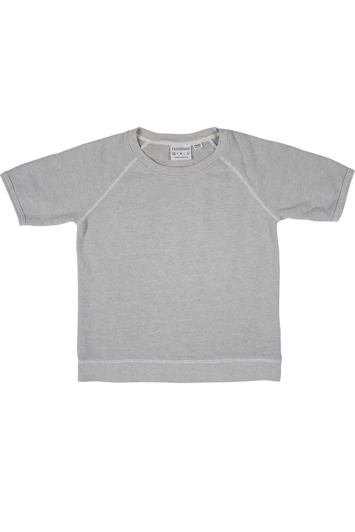 Rxmance Unisex Dawn-Grey Short-Sleeve Sweatshirt