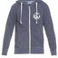 Rxmance Unisex Denim-Blue Circle-Ten Zip Hoody