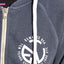 Rxmance Unisex Denim-Blue Circle-Ten Zip Hoody
