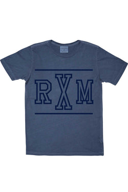 Rxmance Unisex Denim Blue Front/Back 'RXM Ten' Tee thumbnail 2