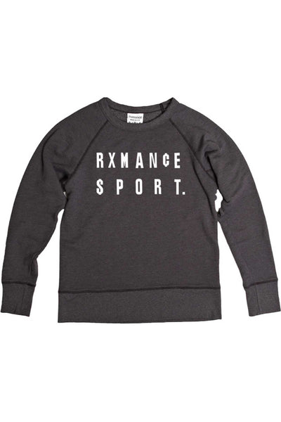 Rxmance Unisex Faded-Black Money Crew Sweatshirt