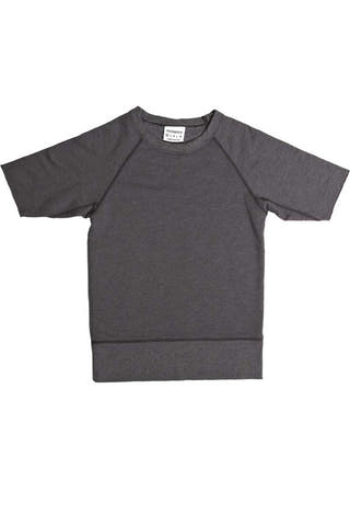 Rxmance Unisex Faded-Black Short-Sleeve Sweatshirt