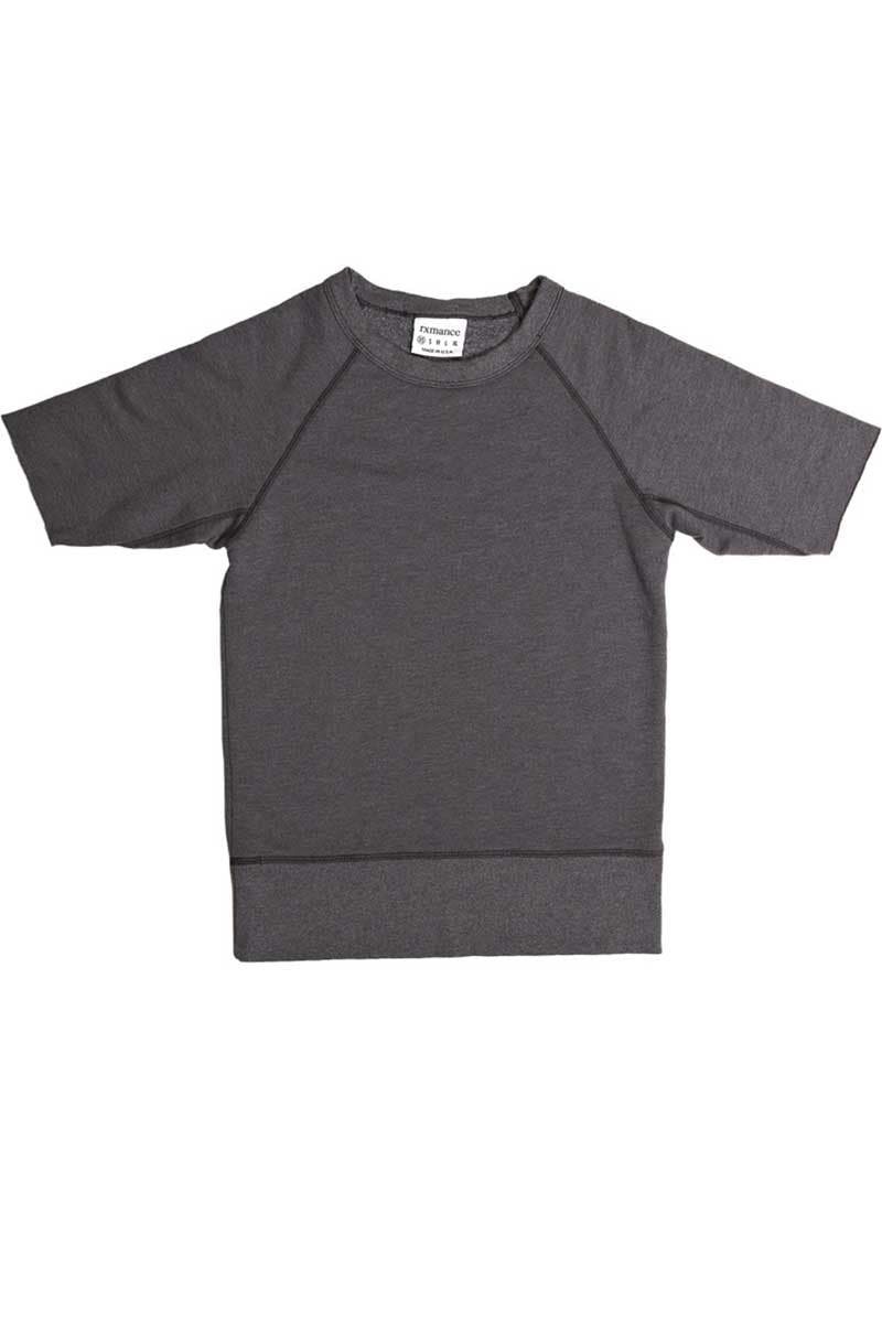 Rxmance Unisex Faded-Black Short-Sleeve Sweatshirt