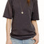 Rxmance Unisex Faded-Black Short-Sleeve Sweatshirt